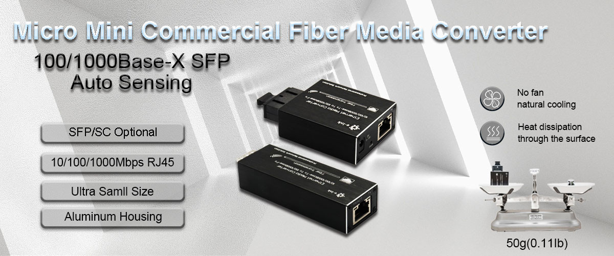 convertidor de los medios de Ethernet de la fibra