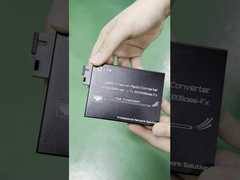 Convertidor de medios Gigabit Ethernet con fibra multimodo y monomodo