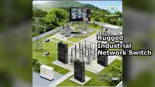 Conmutador Ethernet industrial de 4 puertos 100FX de potencia redundante