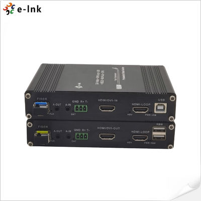 HDMI Fiber Optic Extender 20km Single Fiber 1080P KVM RS232 Audio Transmission