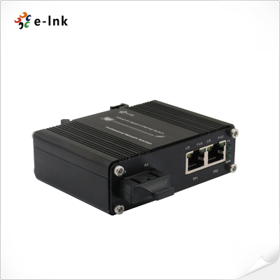 Auto MDI 30W Fiber Optical Media Converter 1 Port 100Base-FX Aluminum Case