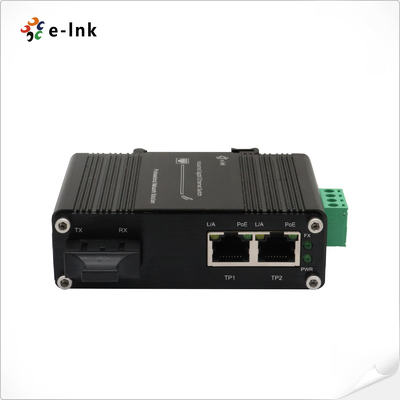 Auto MDI 30W Fiber Optical Media Converter 1 Port 100Base-FX Aluminum Case