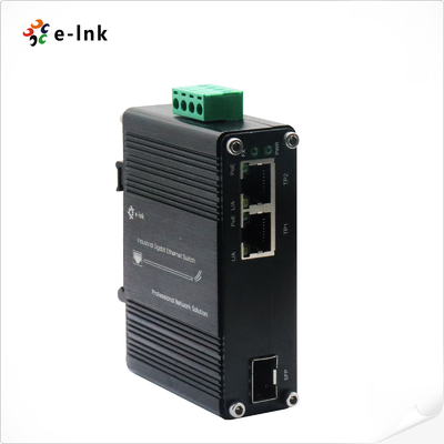PWR  90W POE Fiber Media Converter 1 Port 100/1000X SFP Wall Mount