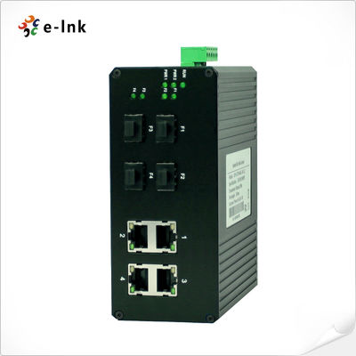Industrial 8-Port Gigabit Switch with 4 RJ45 + 4 SFP DIN-Rail IP40