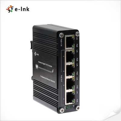Industrial Port PoE Extender 95W Input 75W Output 200m Range