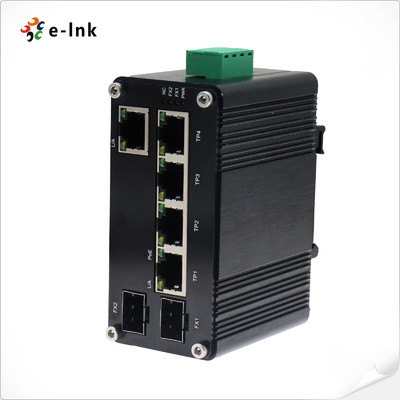 Industrial 7-Port PoE Powered Gigabit Switch with PoE Passthrough SFP