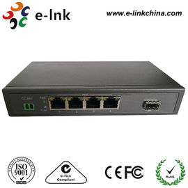 10 / fibra 100Mbps para revestir el interruptor del POE con cobre de Ethernet, interruptor de red del POE de 4 puertos
