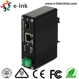 12 - 48 fibra del solo modo del convertidor de Ethernet industrial de V 30W PoE medios sola