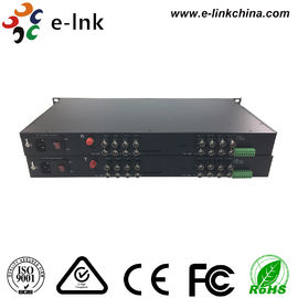16 canal AHD CVI TVI sobre modo del convertidor de la fibra solo o con varios modos de funcionamiento