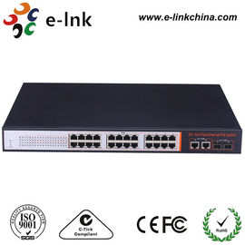 Switch Ethernet de 10 / 100M con 2 puertos SFP de enlace ascendente para puntos de acceso inalámbricos 440mm X 350mm X 45 mm