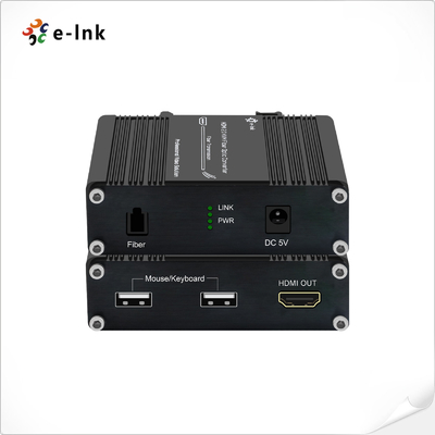 Mini 4K / 60Hz HDMI 2.0 KVM USB por extensión de fibra óptica