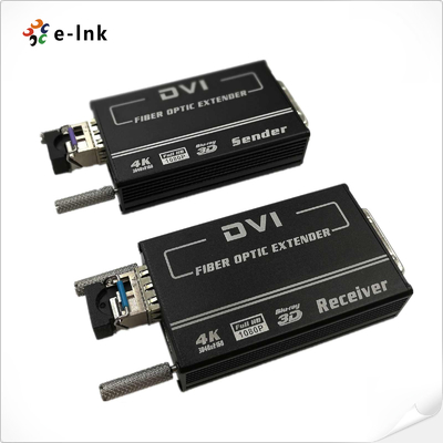 Extensor de fibra DVI de alta calidad con resolución 4K y compatibilidad HDMI