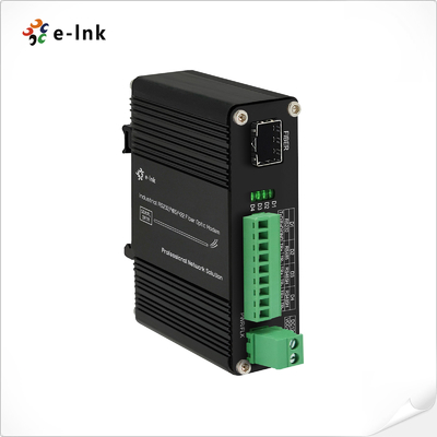 Módem de fibra óptica SFP industrial serie RS232/RS485/RS422 para riel DIN