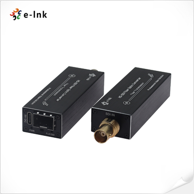 Mini HD SDI Fiber Extender 1 canal de video con transmisión de audio incrustado