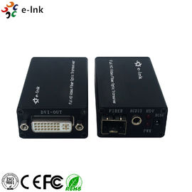 Mini suplemento de la fibra óptica de DVI con audio estéreo externo
