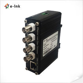 Poder sobre Ethernet coaxial sobre el estruendo coaxil del convertidor - instalación del soporte de la pared del carril